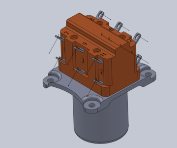 3D модель Контактор ТКД133Д0Д 6290-67 ТУ