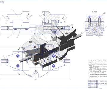 3D модель Тиски станочные винтовые самоцентрирующие 7200-0252 ГОСТ 21168-75