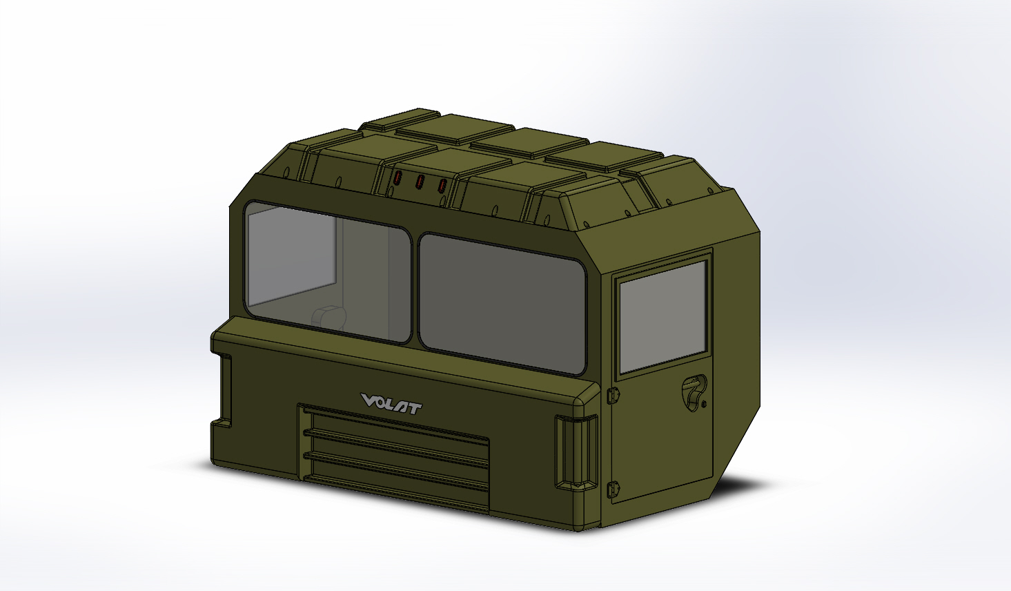 3D модель Кабина МЗКТ 6001