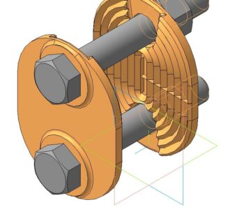 3D модель Зажим типовой проект 3.406-5