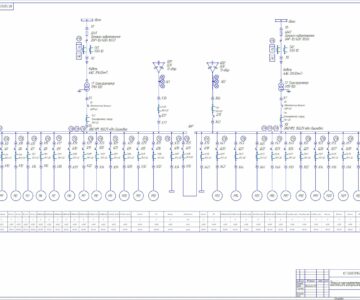 Чертеж Электроснабжение насосной станции