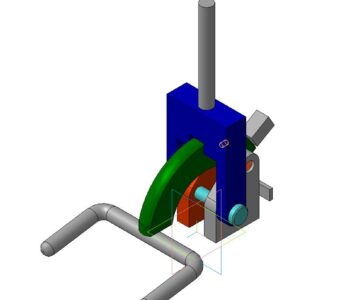 3D модель Рычажно-эксцентриковый прижим