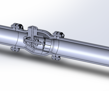 3D модель Модель антипомпажного клапана