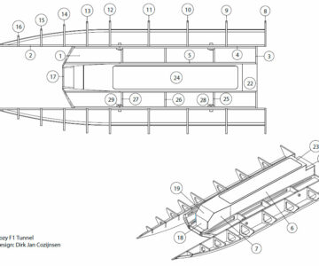 Чертеж Cozy F1 радиоуправляемый катамаран
