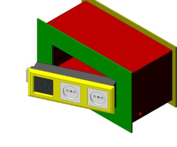 3D модель Сейф встроенный