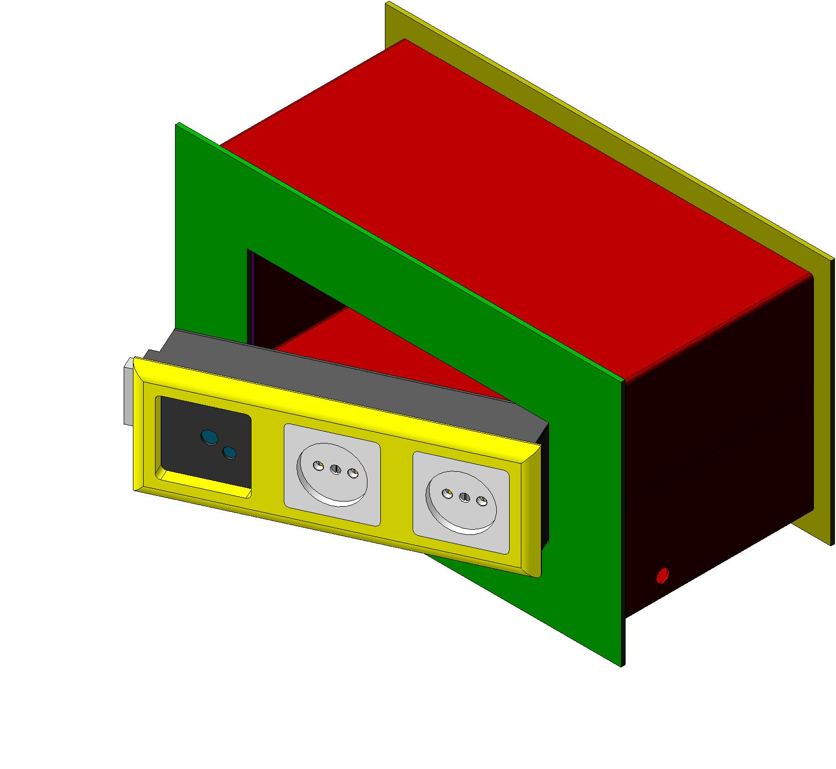 3D модель Сейф встроенный