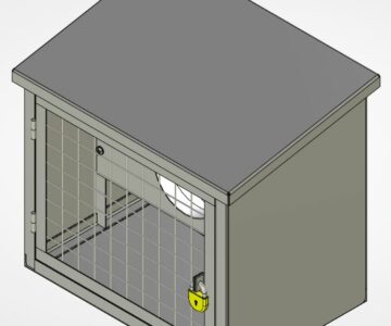 3D модель Короб защитный для вентилятора канального ACF160