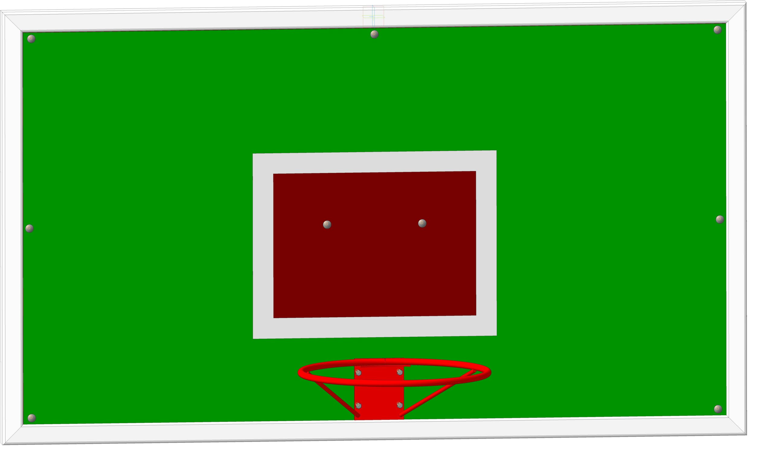 3D модель Щит баскетбольный 1700*950