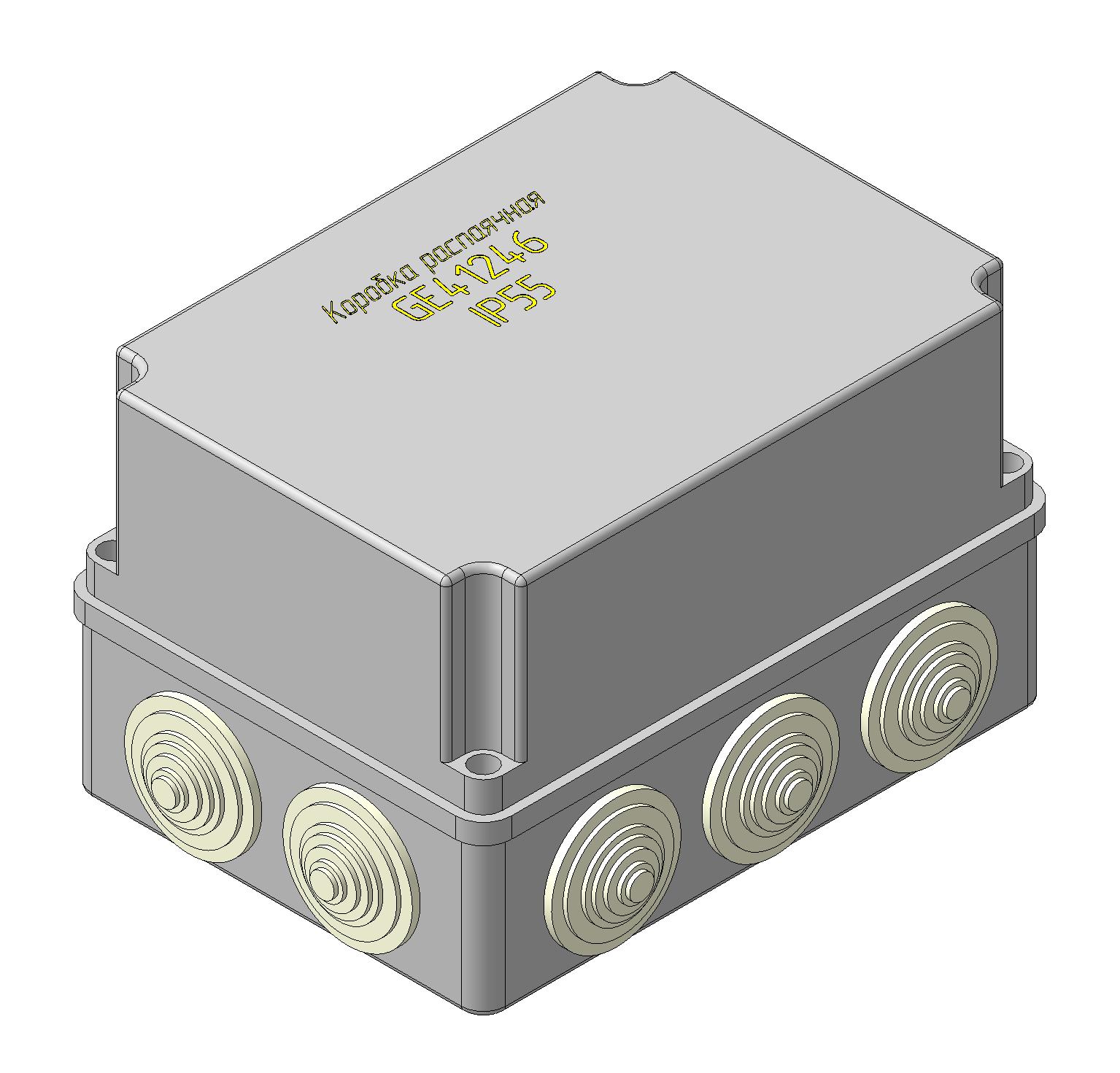 3D модель Коробка распаячная GE41246 IP-55