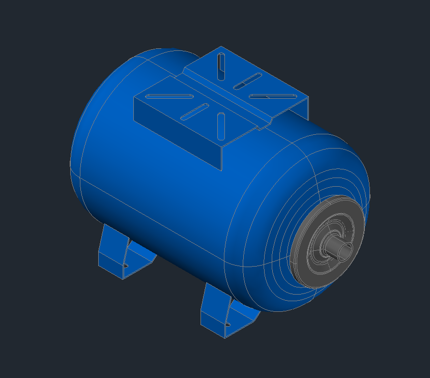 3D модель Гидроаккумулятор горизонтальный 24 литра