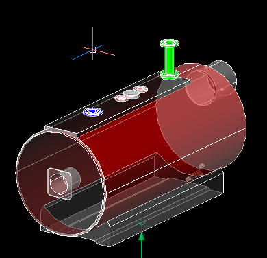 3D модель Котел ЗИОСАБ-750 3d-модель в формате dwg