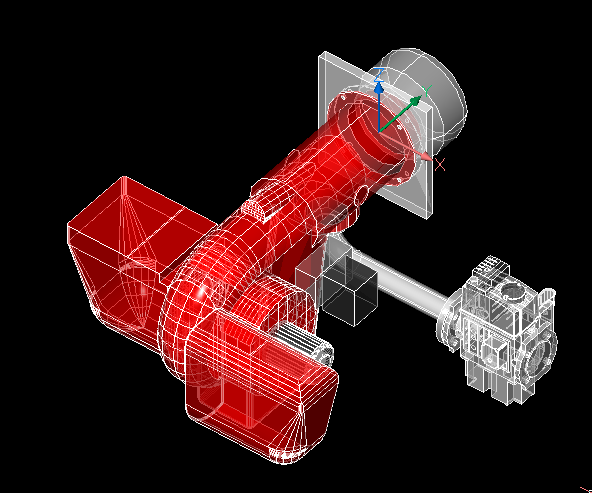 3D модель 3d модель горелки газовой Elco EK EVO 6.2400 G-E KM d65 с рампой