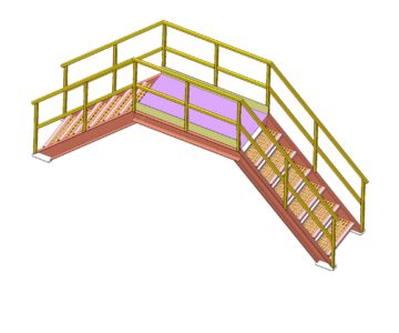 3D модель Лестница перехода