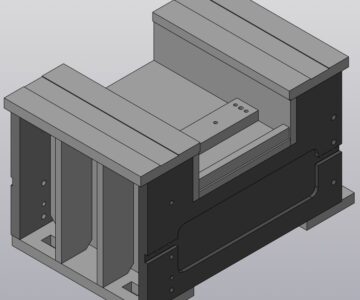 3D модель Удлинение станины станка 5343