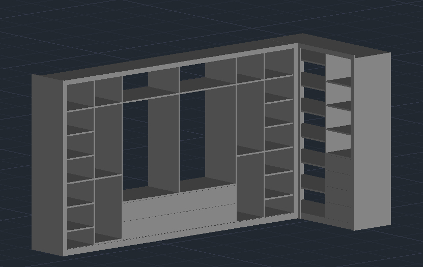 3D модель Гардеробная комната