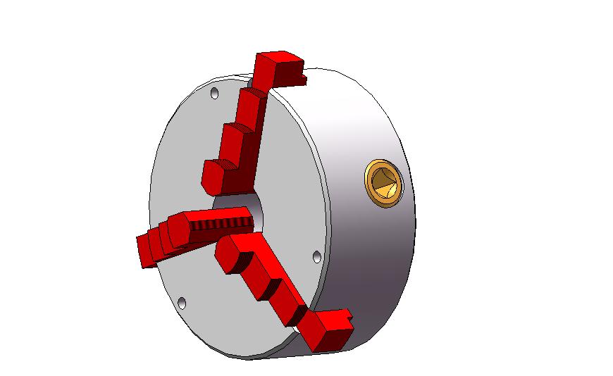 3D модель Патрон токарный 160