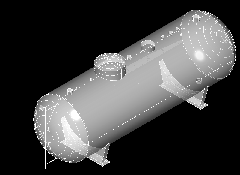 3D модель Бак деаэраторный БДА-50