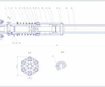 Чертеж Головка хонинговальная на 125 мм