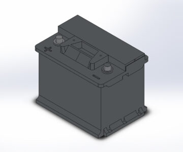 3D модель Автомобильный аккумулятор на базе Bosch S4 005