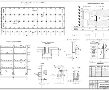 Чертеж Проектирование фундаментов - грунты
