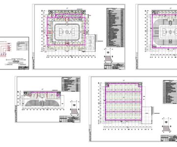 Чертеж Проект автоматической установки пожаротушения (АУПТ) в спортивном комплексе