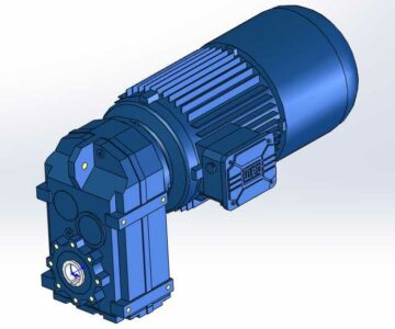 3D модель Мотор-редуктор Watt drive модель FH062-11P-132S-04E-TH-TF-BR100