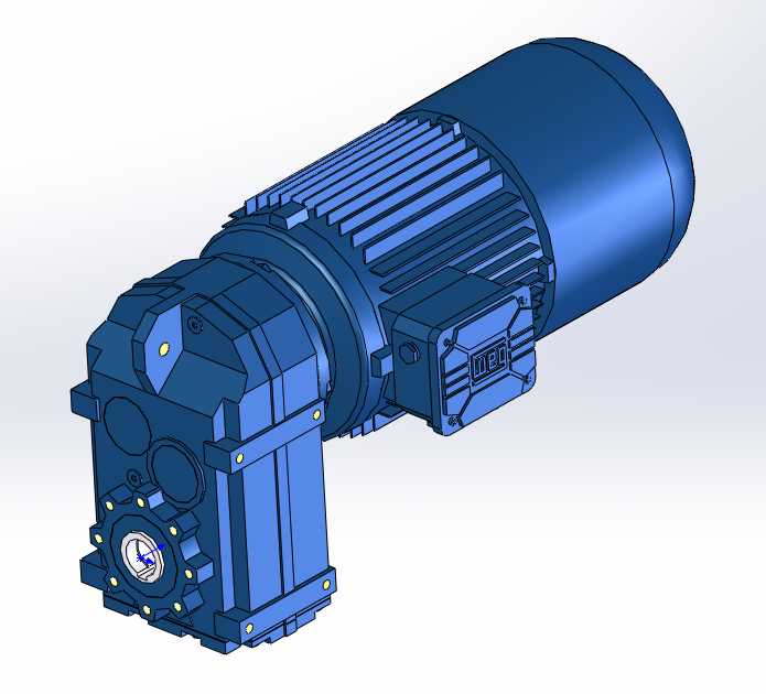 3D модель Мотор-редуктор Watt drive модель FH062-11P-132S-04E-TH-TF-BR100