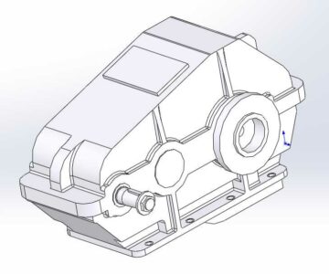 3D модель Редуктор цилиндрический РК-500