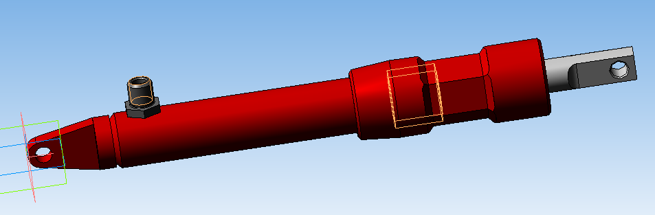 3D модель Гидроцилиндр 54-9-145