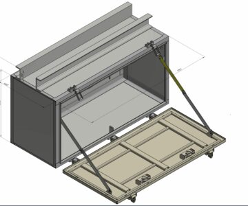 3D модель Ящик подвагонный инструментальный