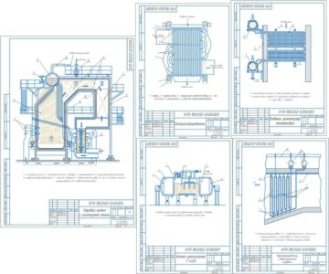 Чертеж Тепловой расчет и эксергетический анализ котельного агрегата