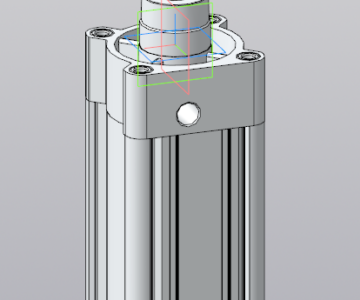 3D модель Пневмоцилиндр Festo DSBC-80-100-PA-N3