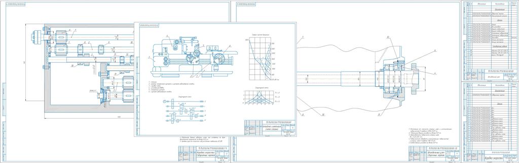 Чертеж Проектирование металлорежущего станка на основе модели 1П365