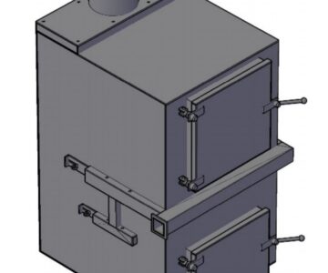 3D модель Пиролизный котел 30 кВт.