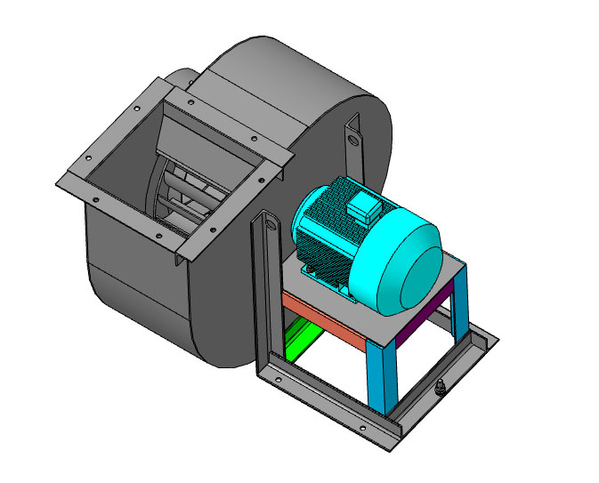 3D модель Дымосос Д-3,5М