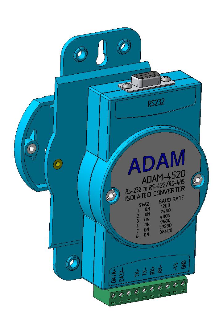 3D модель Модуль RS232/485 ADAM-4520