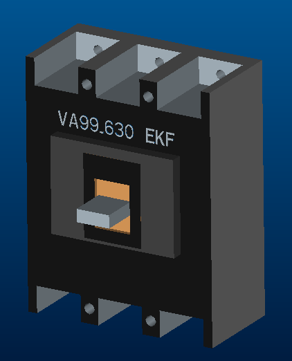 3D модель Автоматические выключатели ВА 99 250, 400 и 630А