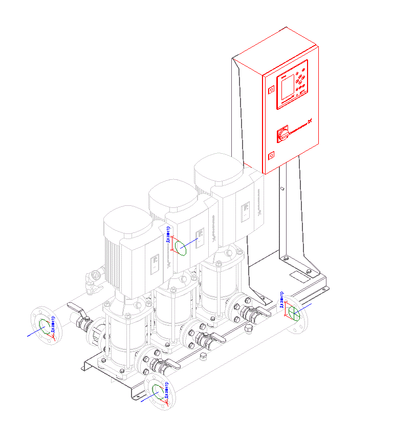 3D модель Hydro MPC-E 3 CRE10-6 50