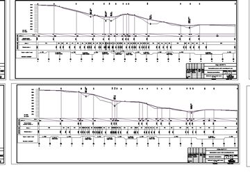 Чертеж Проектирование участка новой железнодорожной линии