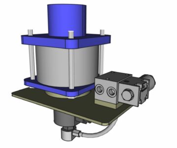 3D модель Пневмогидростанция (без бака)