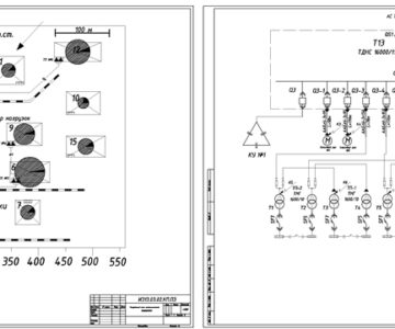 Чертеж Электроснабжение коксохимического предприятия