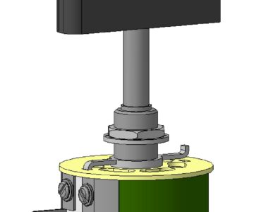 3D модель Резистор переменный проволочный ППБ-15Г (потенциометр)