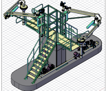 3D модель Автоматизированная система налива нефтепродуктов АСН