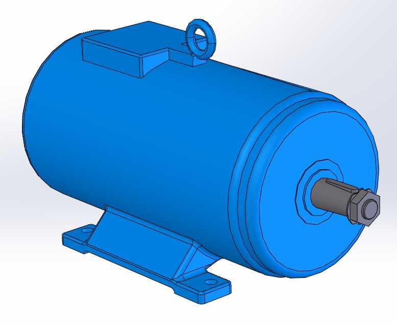 3D модель Электродвигатель МТН 412-8