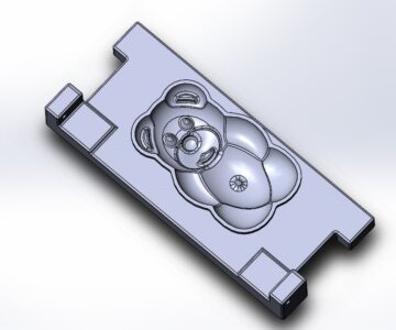 3D модель Форма медвеженка "Барни"