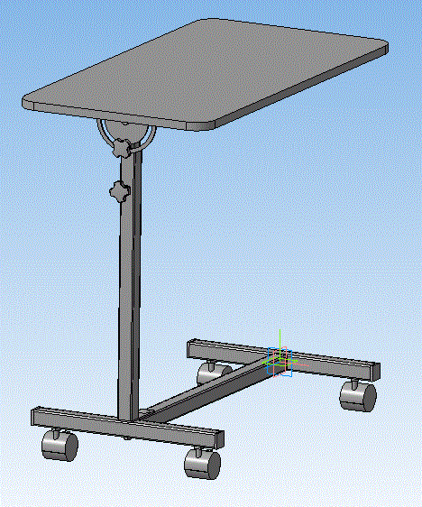 3D модель Стол прикроватный с регулировкой о высоте