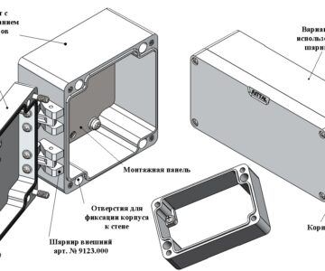 3D модель Набор корпусов из литого алюминия GA с крышкой