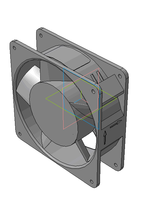 3D модель Вентилятор 120х120х40