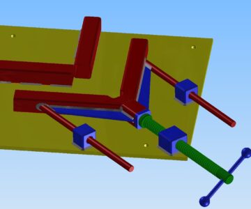 3D модель Угловая струбцина (тиски) для сварки металлических профилей под углом 90