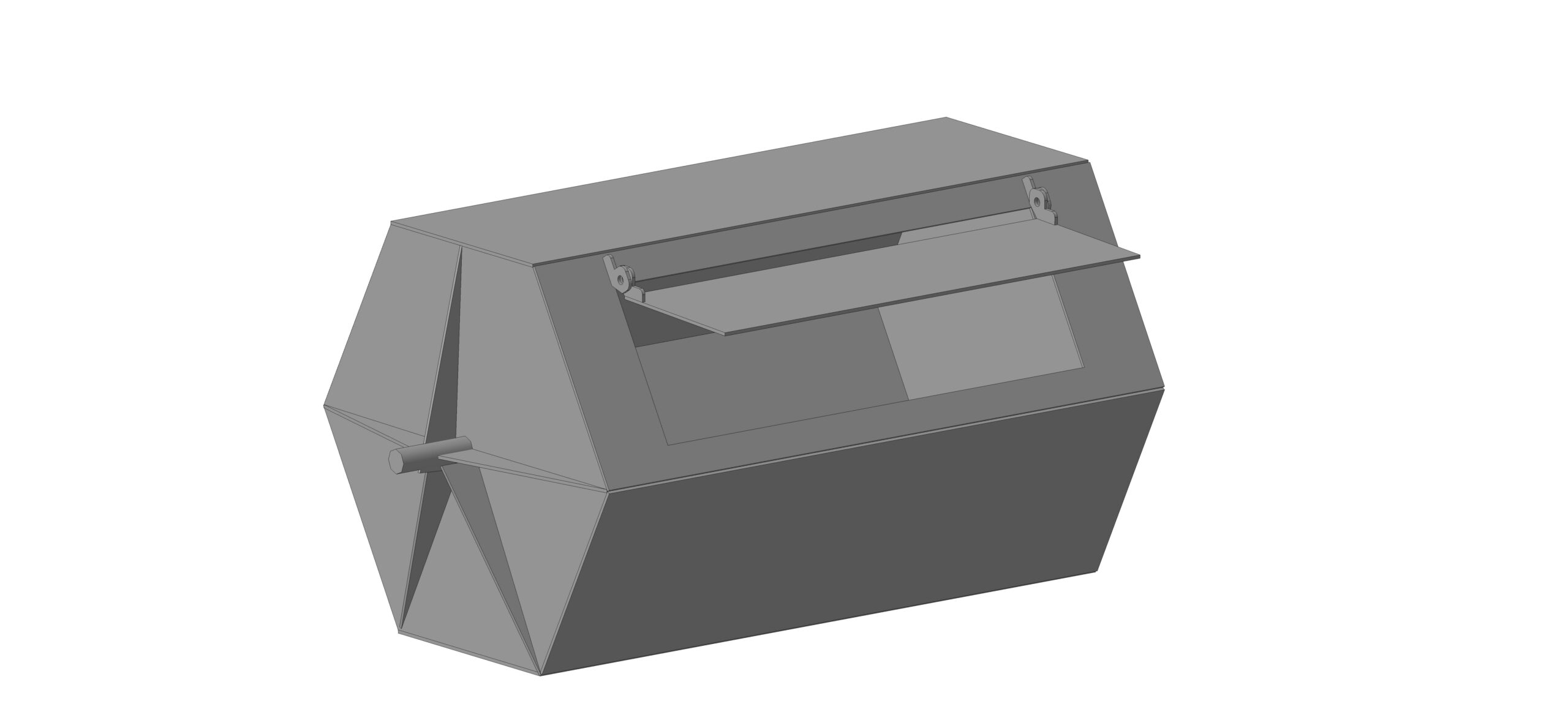 3D модель Галтовочный барабан 800х560 мм.